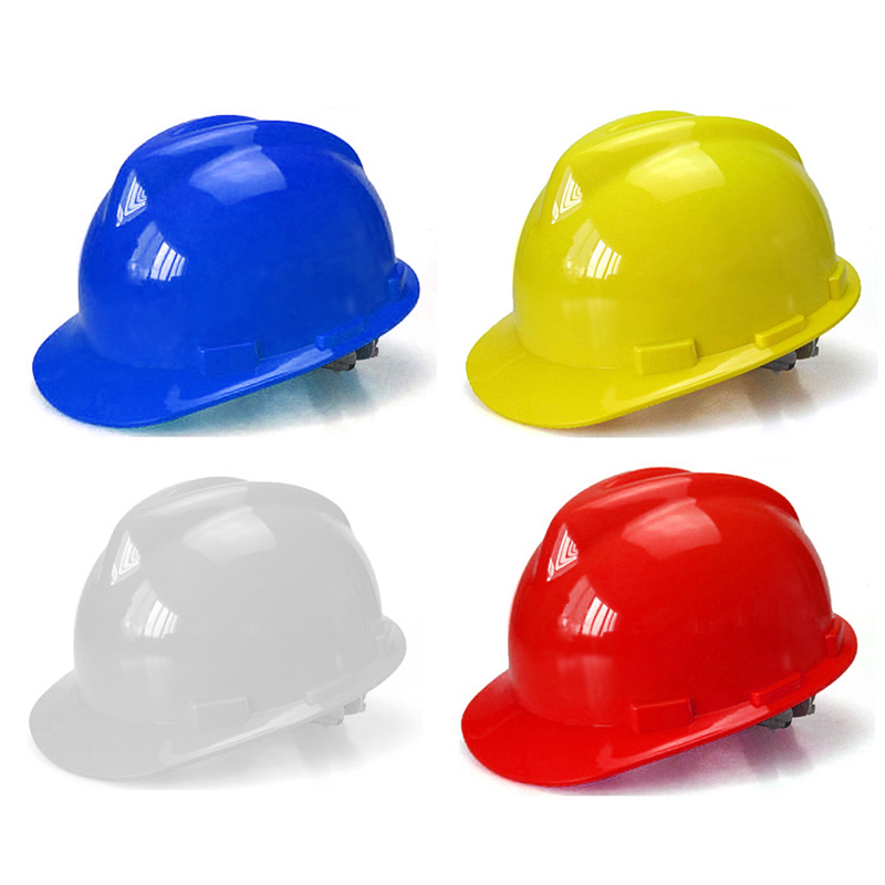施工领导工程安全帽男女白蓝色透气建筑头盔防砸电力防护劳保用品